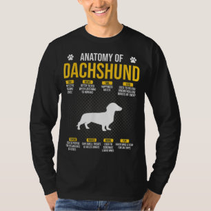 Anatomie van het Hondenliefhebber Dachshund T-shirt