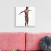 Anatomie van het mannelijke spierstelsel, zij Uitz Canvas Afdruk (Insitu (Woonkamer))