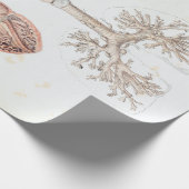  anatomie van het menselijk hart en de longen cadeaupapier (Hoek)
