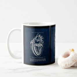 Anatomie van het menselijk hart koffiemok