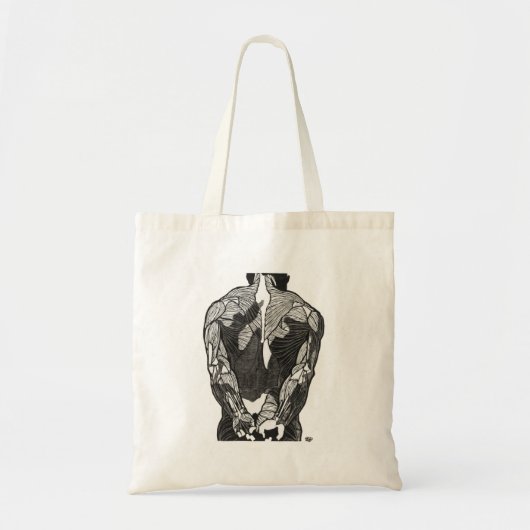 Anatomie van man 5 Canvas tas (Voorkant)