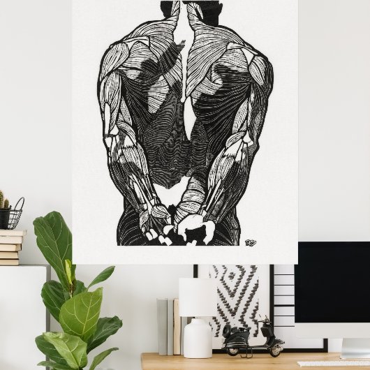 Anatomie van man 5 poster (Thuiskantoor)