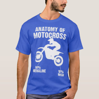 Anatomie van Motocross trots: MotoX MX race T-shirt