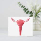 Anatomie van Vrouw Uterus 2 Briefkaart (Staand voorkant)
