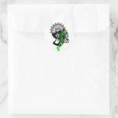 Anatomie vintage - Stickers crâne pour engrenages  (Sac)