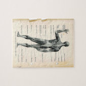 anatomieboekpagina's legpuzzel (Horizontaal)