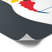 Anatomiegrafiek van de menselijke wervelkolom poster (Hoek)