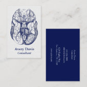 anatomiezenuwen van de onderkant van het brein visitekaartje (Voorkant / Achterkant)