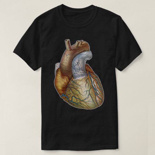 Anatomisch correct hart 1 t-shirt (Design voorkant)