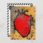 anatomisch hart briefkaart (Voorkant / Achterkant)