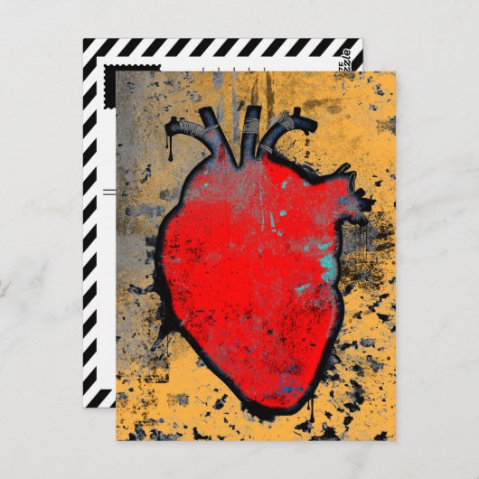 anatomisch hart briefkaart (Voorkant / Achterkant)