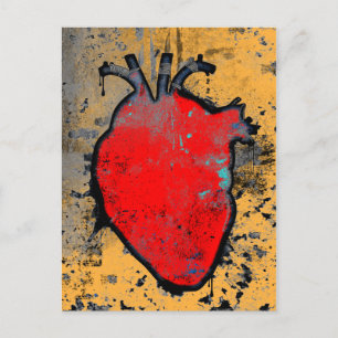 anatomisch hart briefkaart