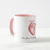 Anatomisch hart Cardioloog naam koffie Mok (Voorkant links)