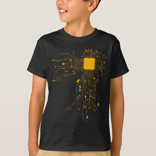 Anatomisch Hart Cpu Processor Computerwetenschap P T-shirt (Voorkant)