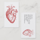 Anatomisch hart-medische cardiologie visitekaartje (Voorkant / Achterkant)