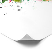 Anatomisch hart met bloemen, floreel hart poster (Hoek)