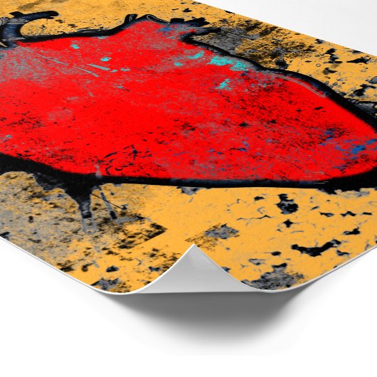 anatomisch hart poster (Hoek)