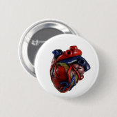 Anatomisch Hart Ronde Button 5,7 Cm (Voorkant /achterkant)