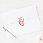Anatomisch hart ronde sticker (Envelop)