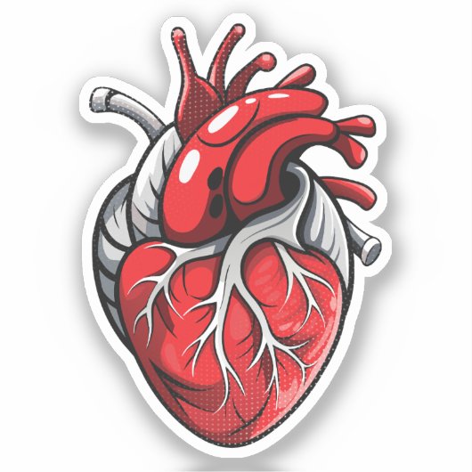 Anatomisch hart sticker (Voorkant)
