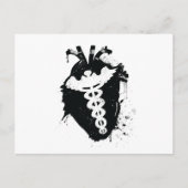 anatomisch hart van caduceus briefkaart (Voorkant)