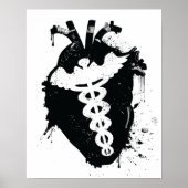 anatomisch hart van caduceus poster (Voorkant)
