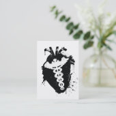 anatomisch hart van caduceus visitekaartje (Staand voorkant)