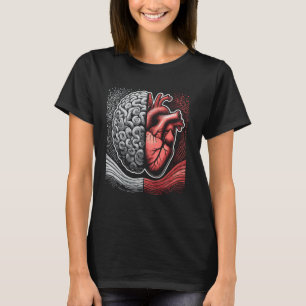 Anatomisch Hart vs Brain Medicine Anatomie Wetensc T-shirt