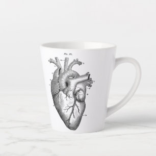Anatomisch menselijk hart  Kunst met letterlijke M Latte Mok