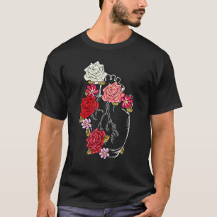 Anatomische Bloemen Liefde Plant Tuin Bloesem Hart T-shirt