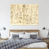 Anatomische Grafiek uit Cyclopaedie 1728 Canvas Afdruk (Insitu (Slaapkamer))