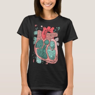 Anatomische Hart Cardiologie Icu Cvicu Verpleegste T-shirt