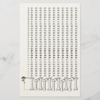 Anatomische Hart Gewoonte Tracker – Gotische Gewoo Briefpapier