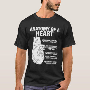 Anatomische hart koele cardioloog t-shirt