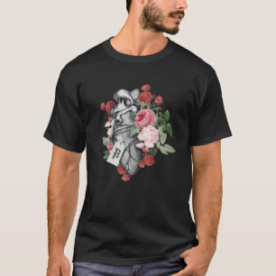 Anatomische hartorganen en bloemen met Mahal Kita T-shirt