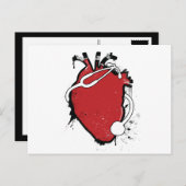 anatomische hartstethoscoop briefkaart (Voorkant / Achterkant)