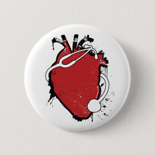 anatomische hartstethoscoop ronde button 5,7 cm
