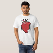 anatomische hartstethoscoop t-shirt (Voorkant volledig)