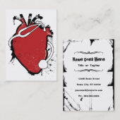 anatomische hartstethoscoop visitekaartje (Voorkant / Achterkant)