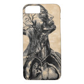  anatomische illustratie van het bovenlichaam Case-Mate iPhone case (Achterkant)