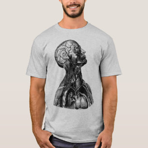  anatomische illustratie van het bovenlichaam t-shirt