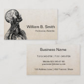 anatomische illustratie van het bovenlichaam visitekaartje (Voorkant / Achterkant)