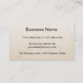 anatomische illustratie van het bovenlichaam visitekaartje (Achterkant)