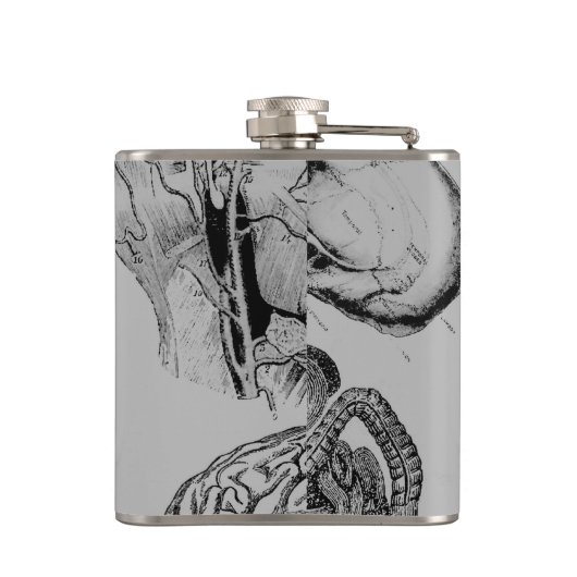 Anatomische kolf heupfles (Achterkant)