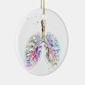 Anatomische longen keramisch ornament (Rechts)