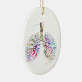 Anatomische longen keramisch ornament (Rechts)