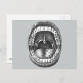  anatomische mond briefkaart (Voorkant / Achterkant)