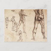 Anatomische studies briefkaart (Voorkant)