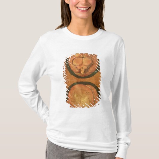 Anatomische tekening van het menselijk brein t-shirt (Voorkant)