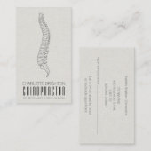 Anatomische wervelkolom Chiropractor benoeming en Visitekaartje (Voorkant / Achterkant)